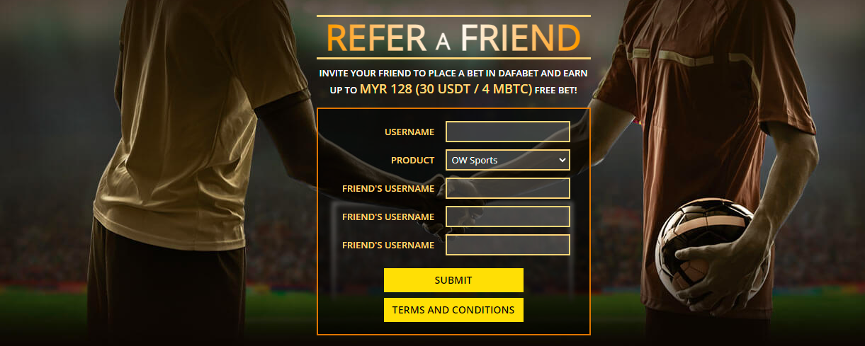 Dafabet Refer a Friend Bonus