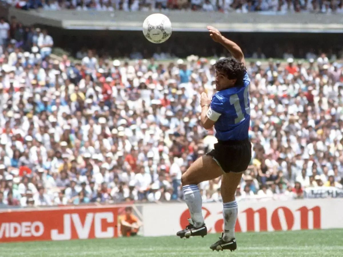 Diego Maradona's &quot;Hand of God&quot; shirt fetches 7.1 million pounds