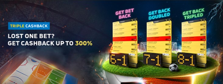 Crystalbet Triple Cashback Bonus up to 300%