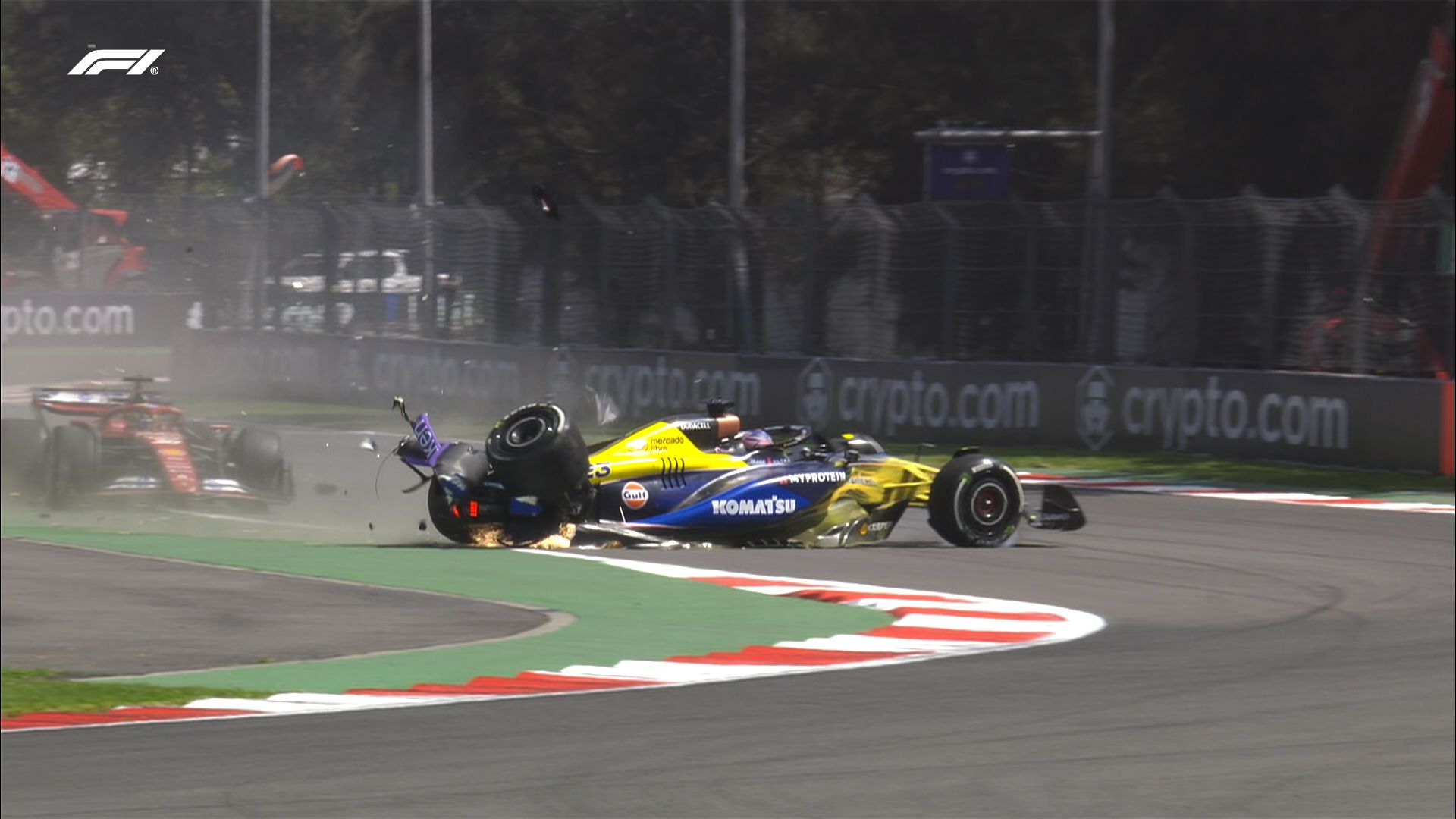 Tras accidente, Albon y Bearman quedan fuera de la FP1 del GP de México