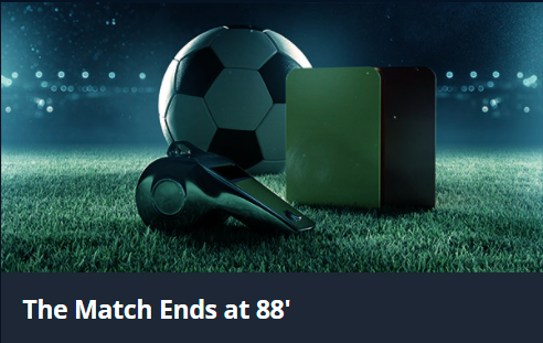Novibet The Match Ends at 88’ Bonus