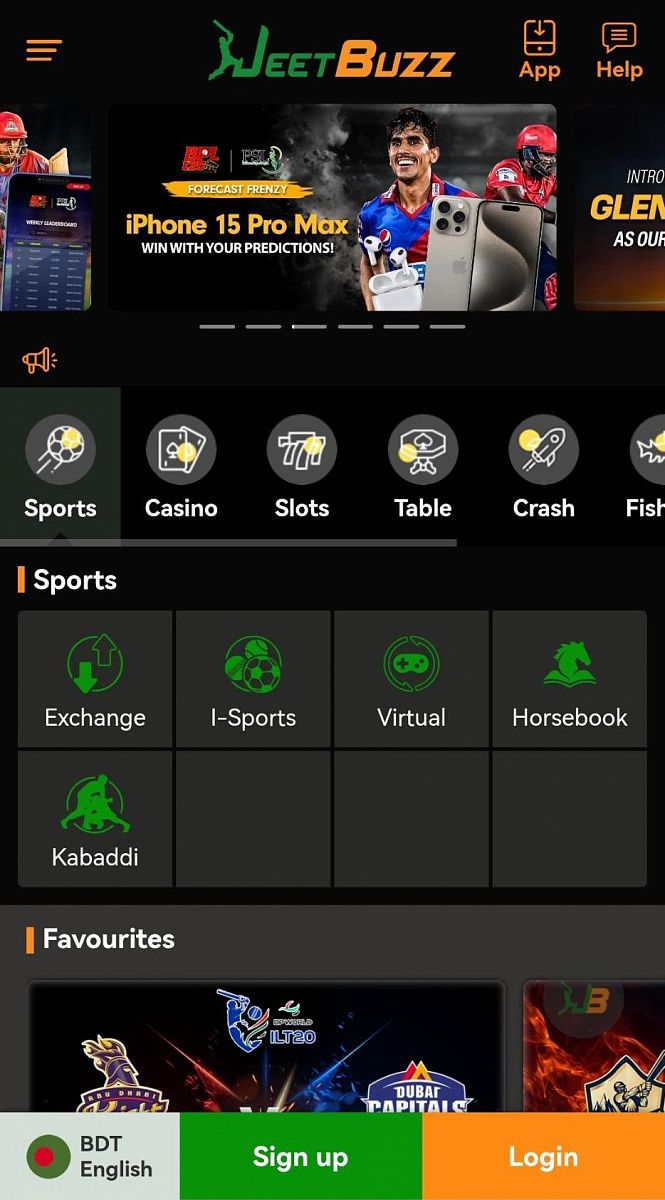 Jeetbuzz bet Mobile App version 