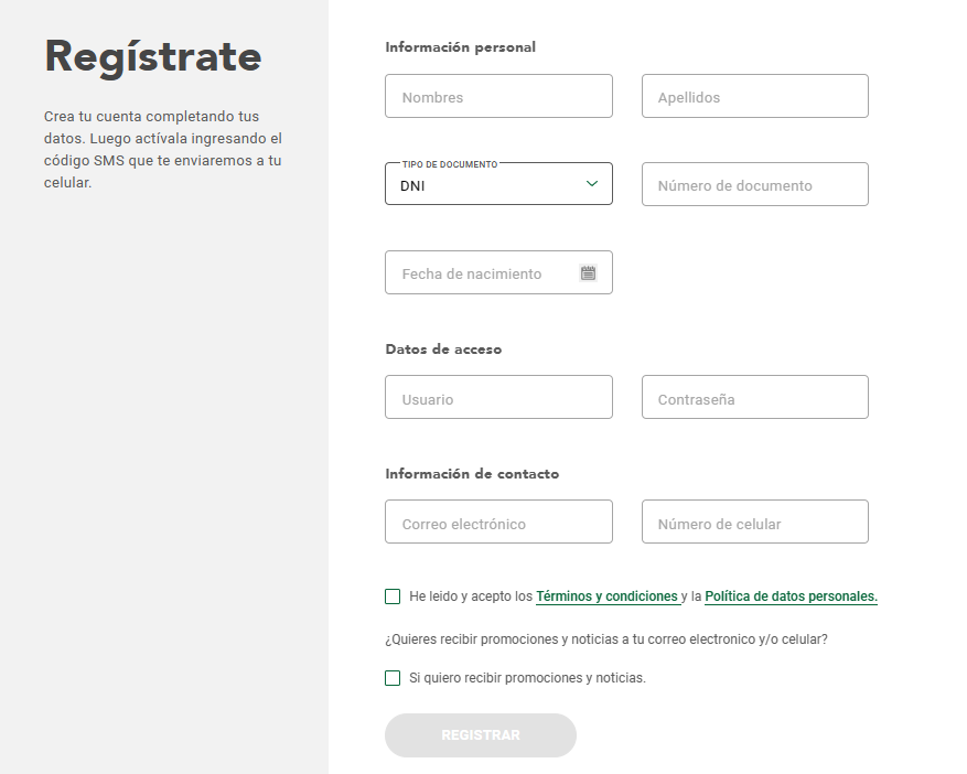 formulario de registro de te apuesto