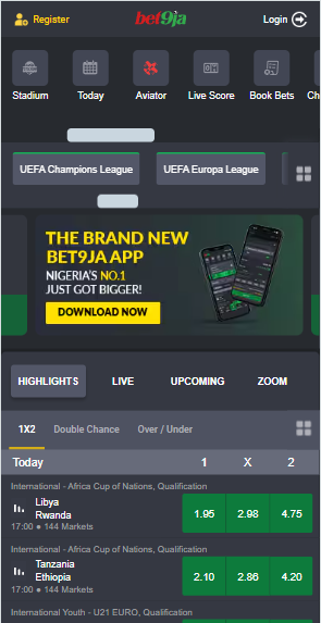 Bet9ja Install Mobile App Image