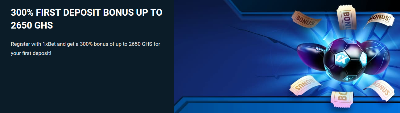Image of 1xBet 300% First Deposit Bonus