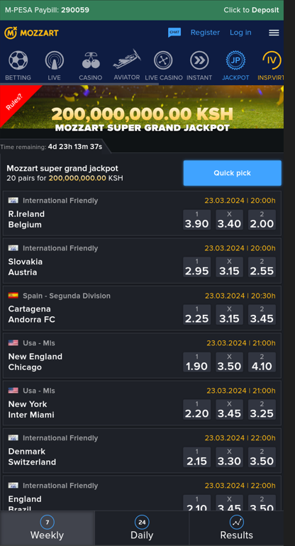 Betika App Login &amp; Download | Mozzartbet iOS App
