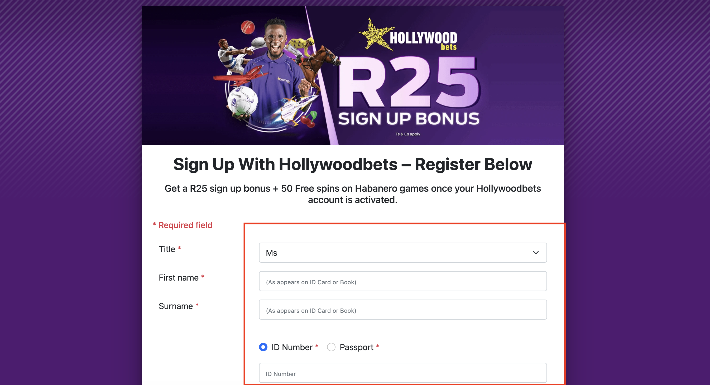 Submit Sign-Up Details