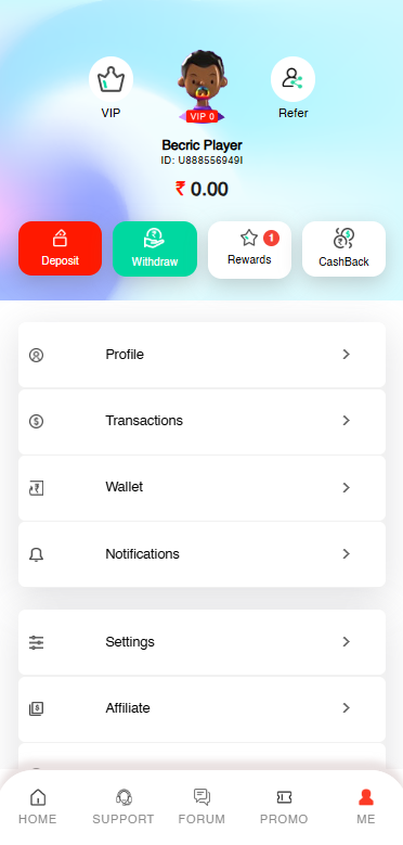 BeCric app for iOS
