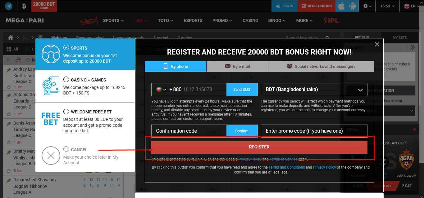 Wrap Up the Registration Procedure