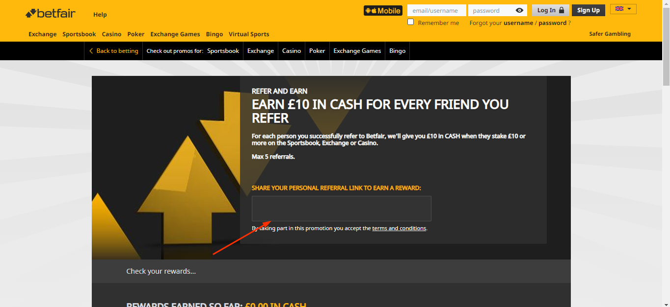 Opt in and Share Referral link