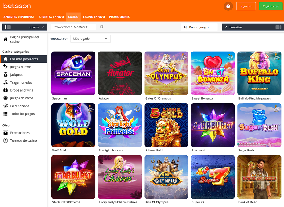 Nuevo casino de Colbet en Betsson