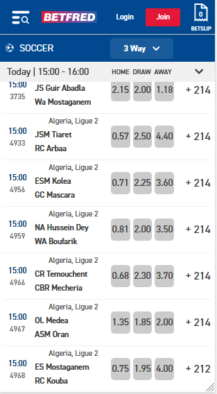 Betfred Mobile Version Image