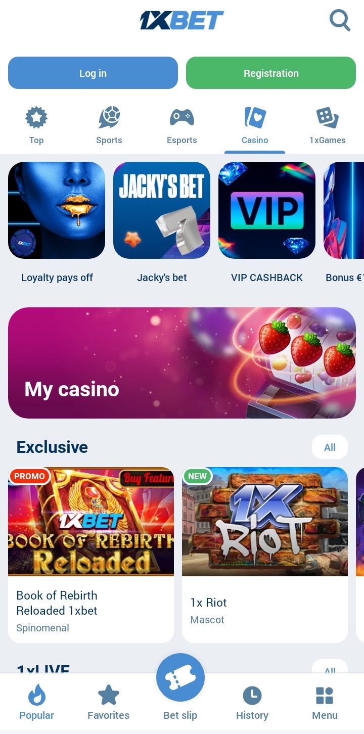 1xBet Android Mobile App