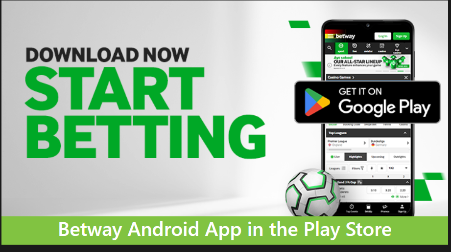 An image showing the betway mobile app