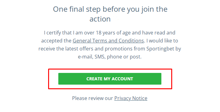 Create Your Account