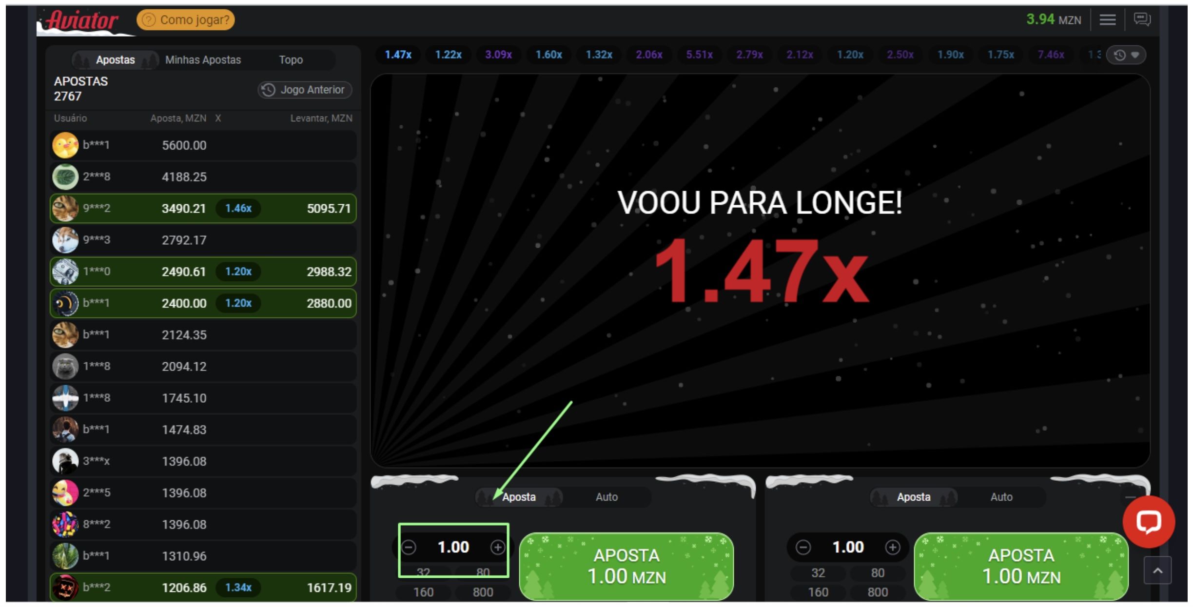 Apostas online de Aviator em Moçambique