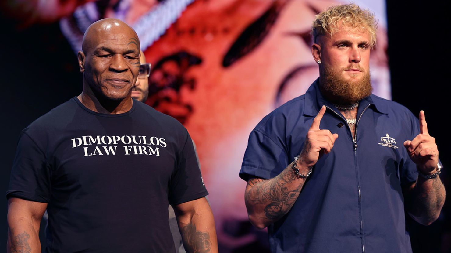 Mike Tyson and Jake Paul