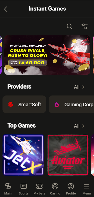 JetX game bet