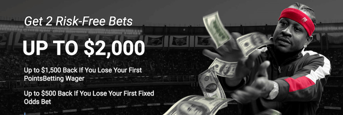 Initial deposit bonus up to $2,000