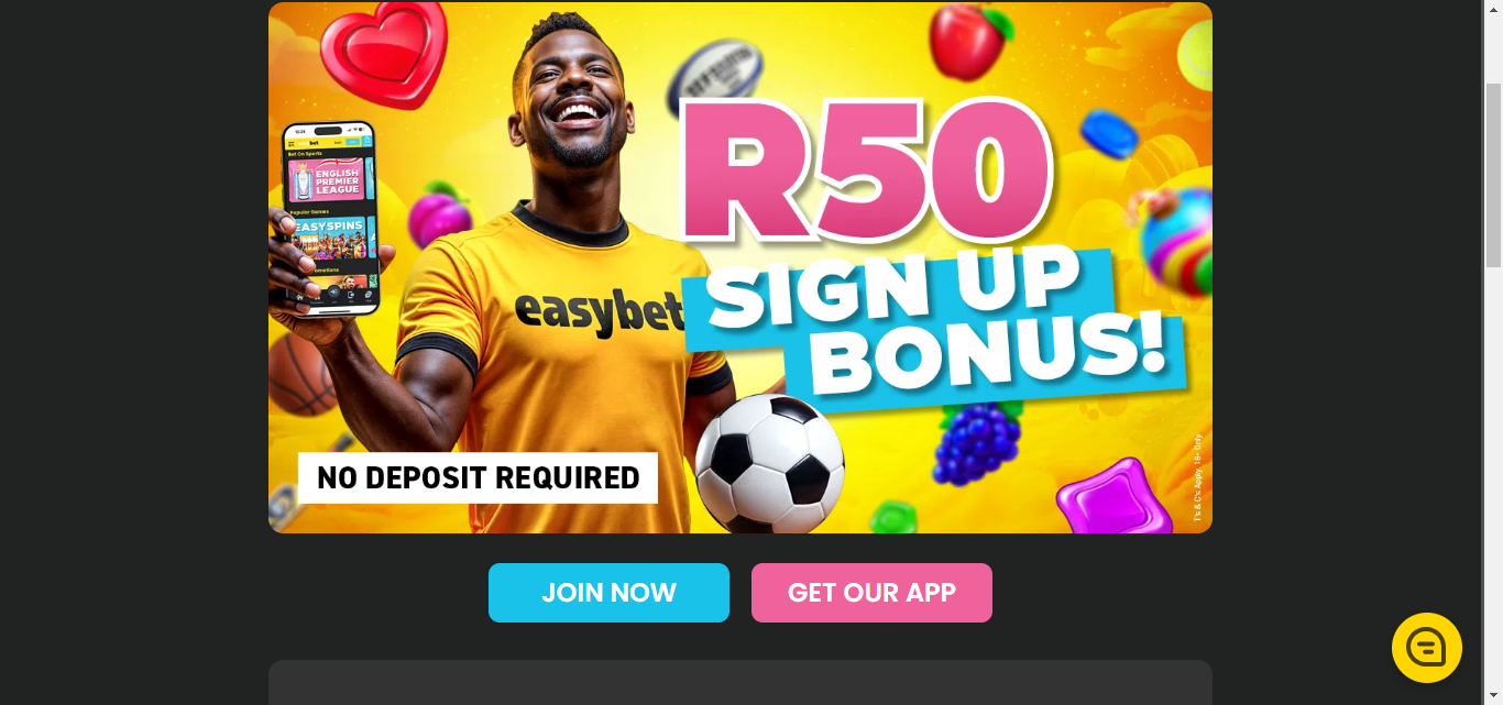 EasyBet signup