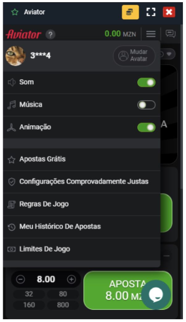 Configurações do jogo Aviator na casa de apostas online BetArena Moçambique