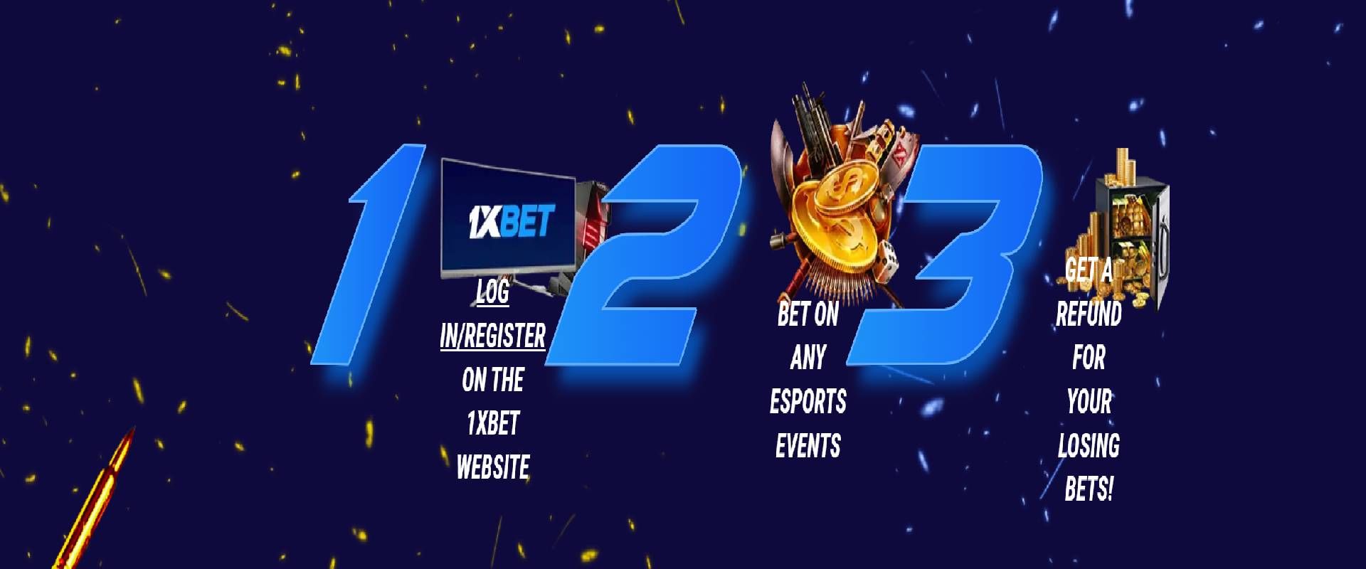 1xBet 100% Esports Era Bonus