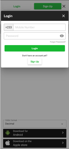 Betway Android app image