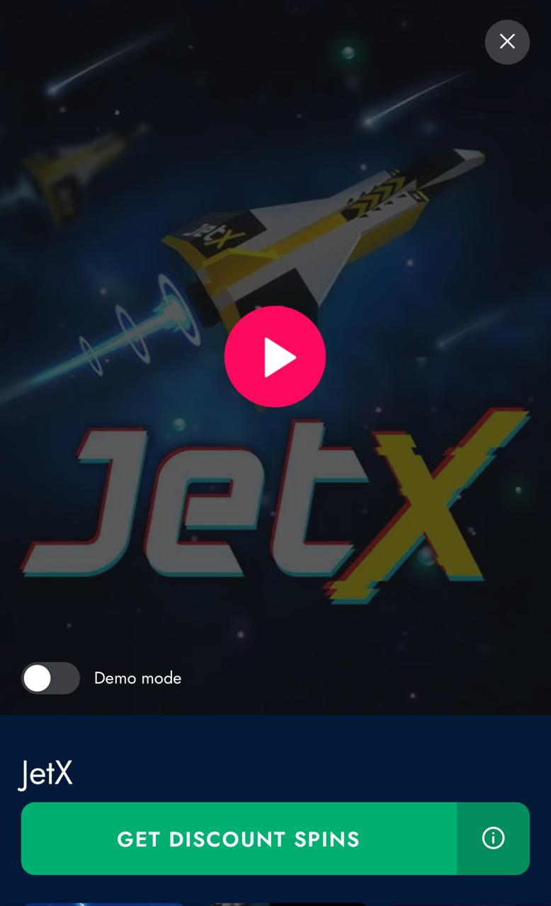 JetX game on Mobile
