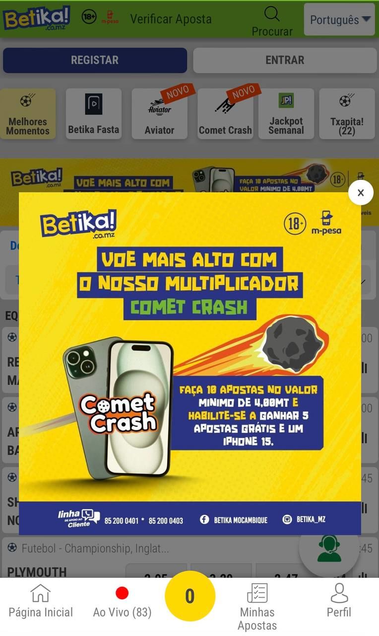Promo do Comet Crash