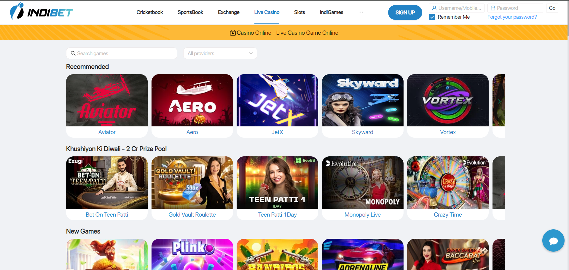 Indibet JetX game