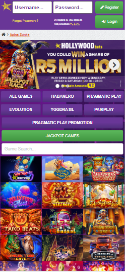 Hollywoodbets Casino Android app image