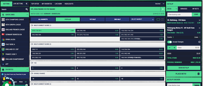 The process of betting on Konfambet