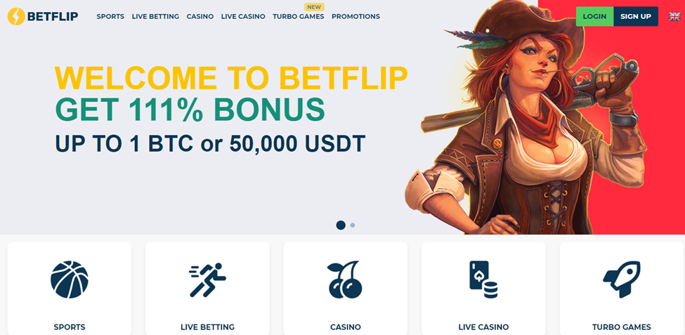 Betflip Main page