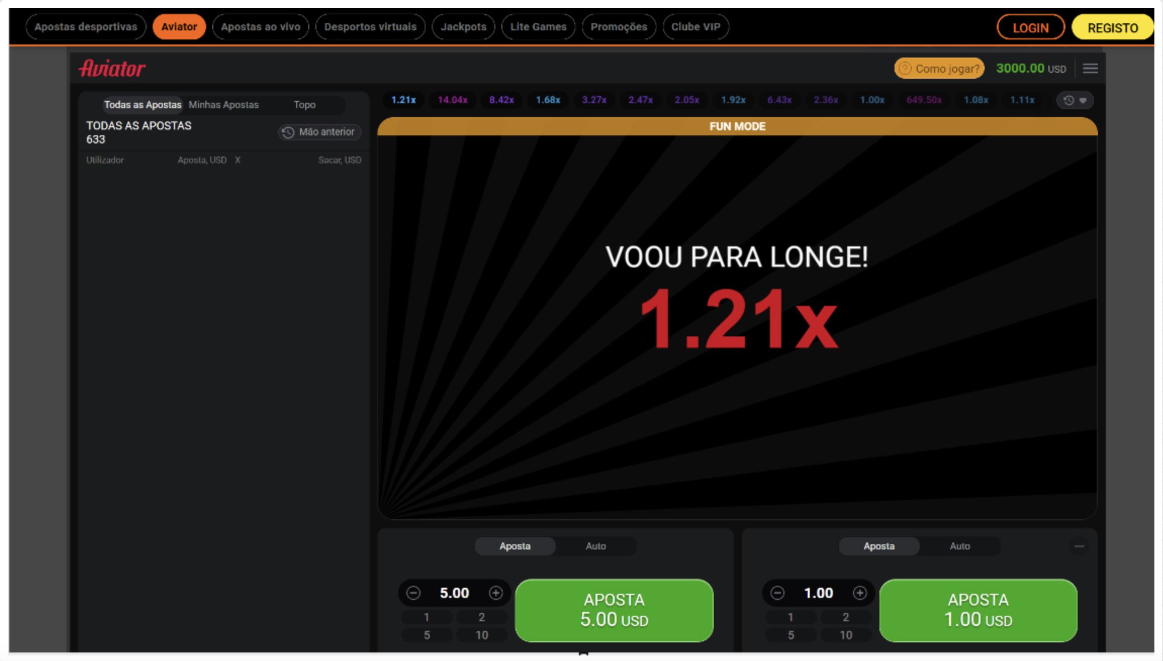 Mostra como o jogo Aviator online funciona