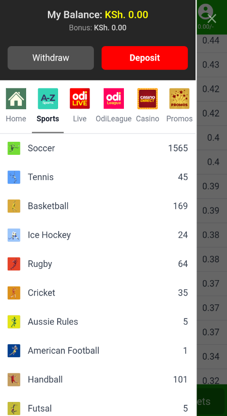 Odibets Android App images