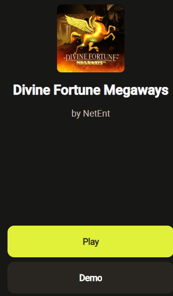 Divine Fortune on Mobile Version 