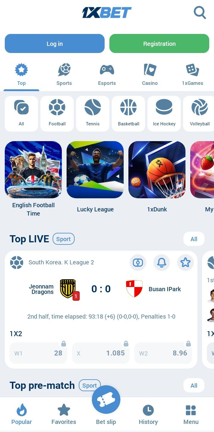 1xBet Android Mobile App