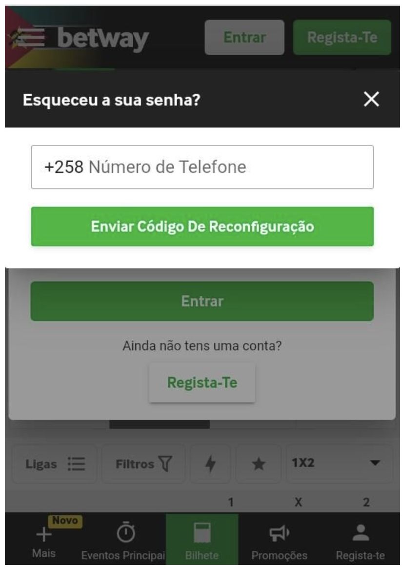 Usar o número de telefone para redefinir a palavra-passe