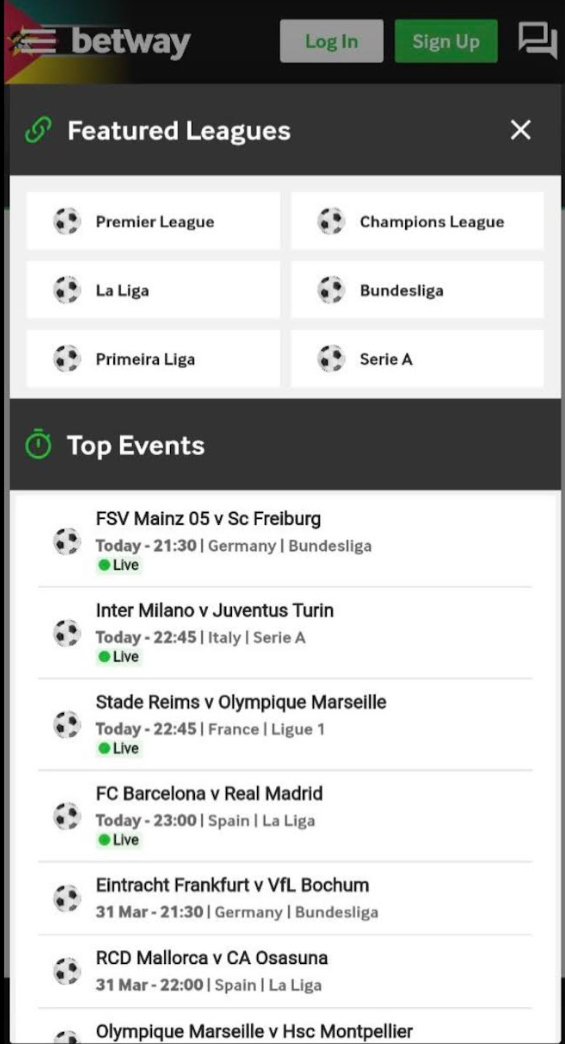  Jogos ao vivo e próximos jogos