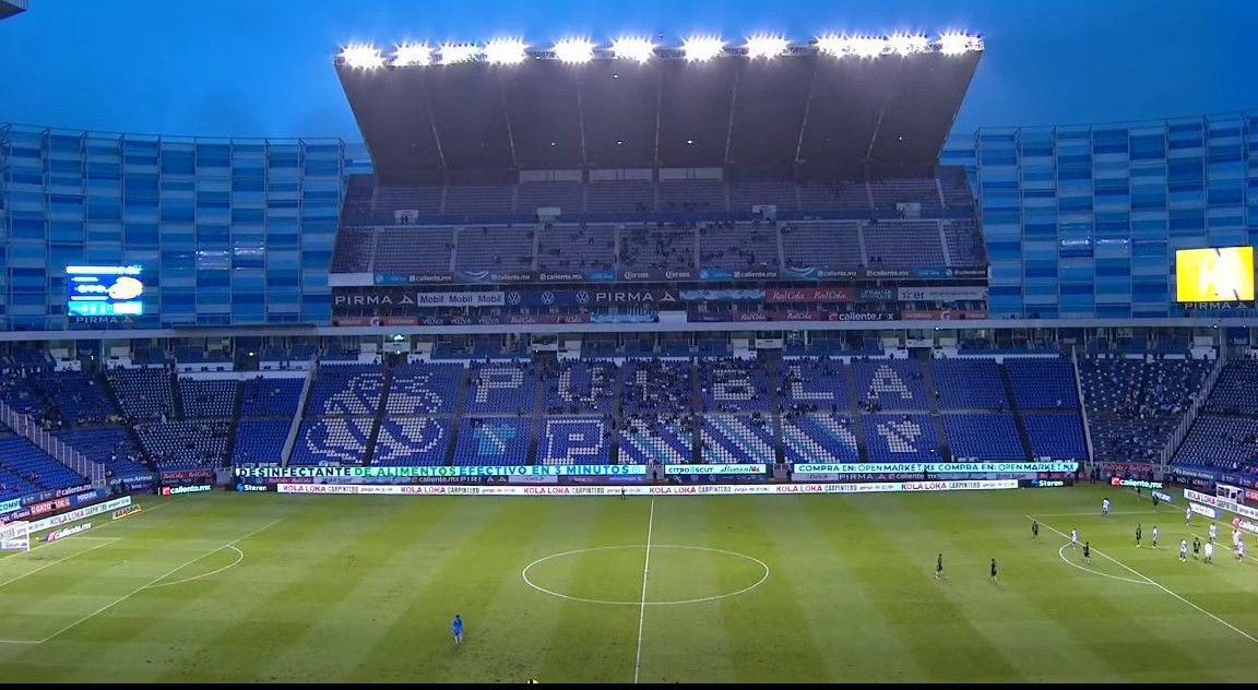 Estadio Cuauhtémoc en el Puebla vs Juárez.