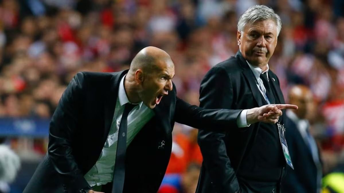 Zidane y Ancelotti