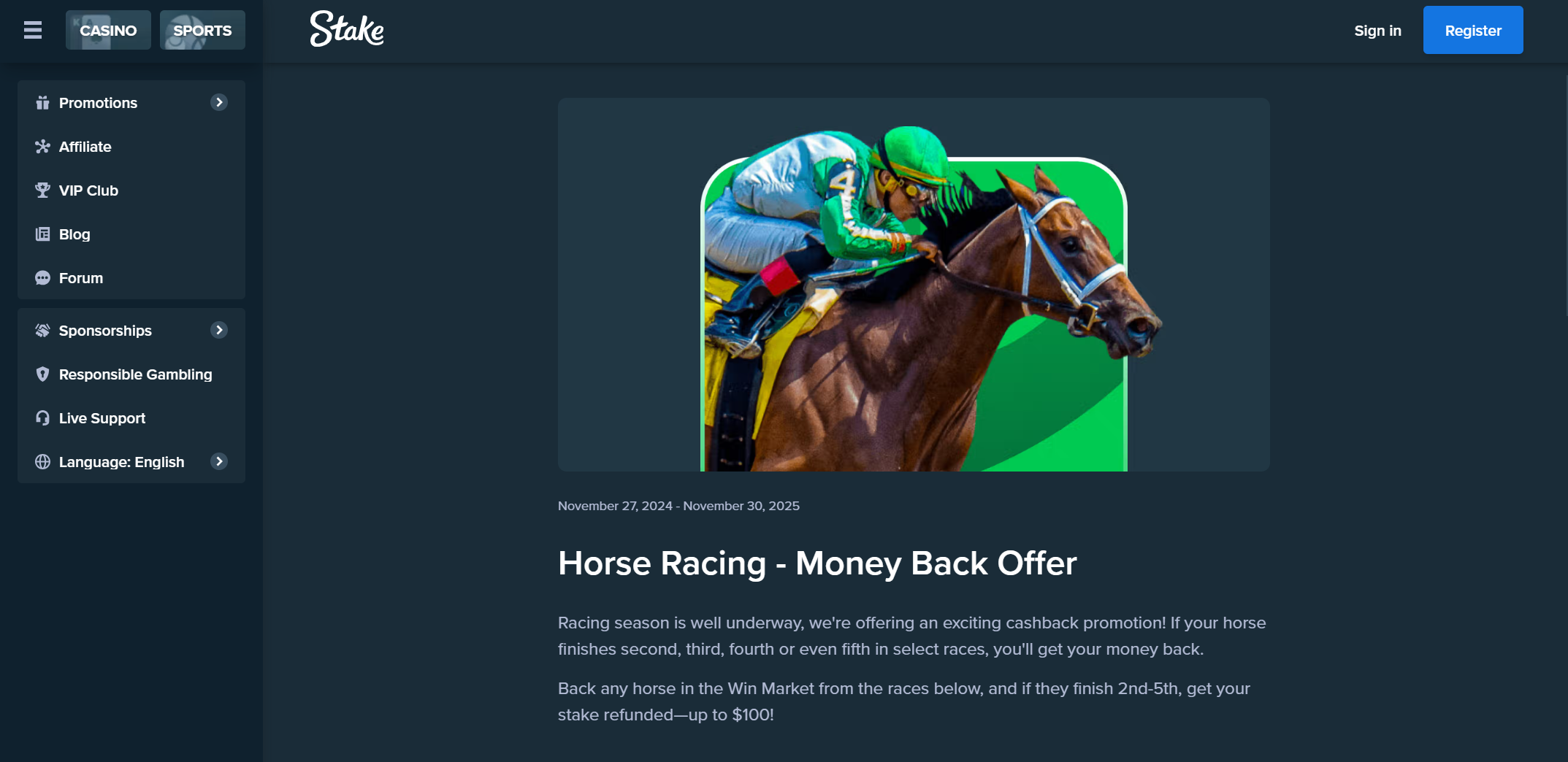 Stake promos