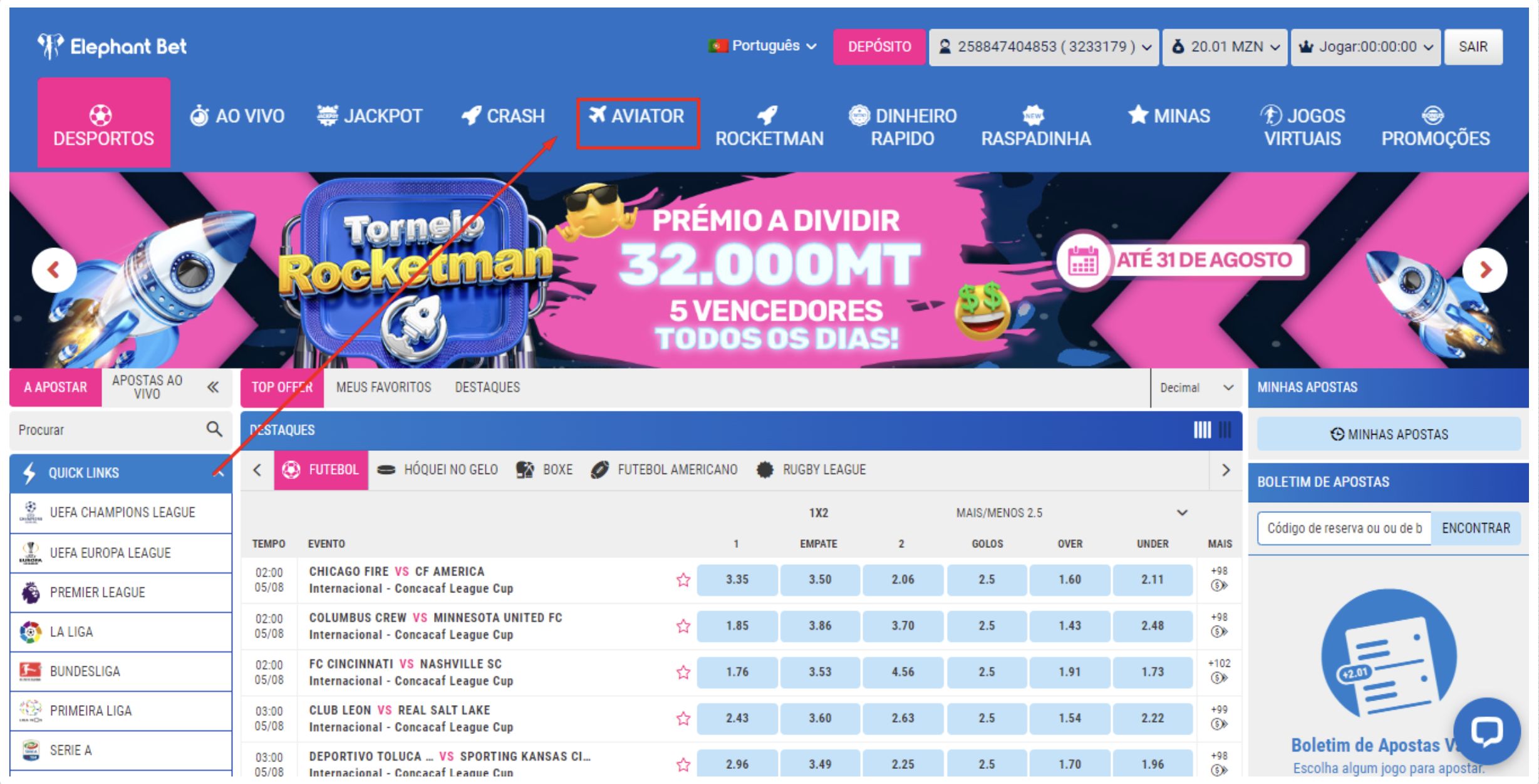 Jogo Aviator da SPRIBE na Elephant Bet