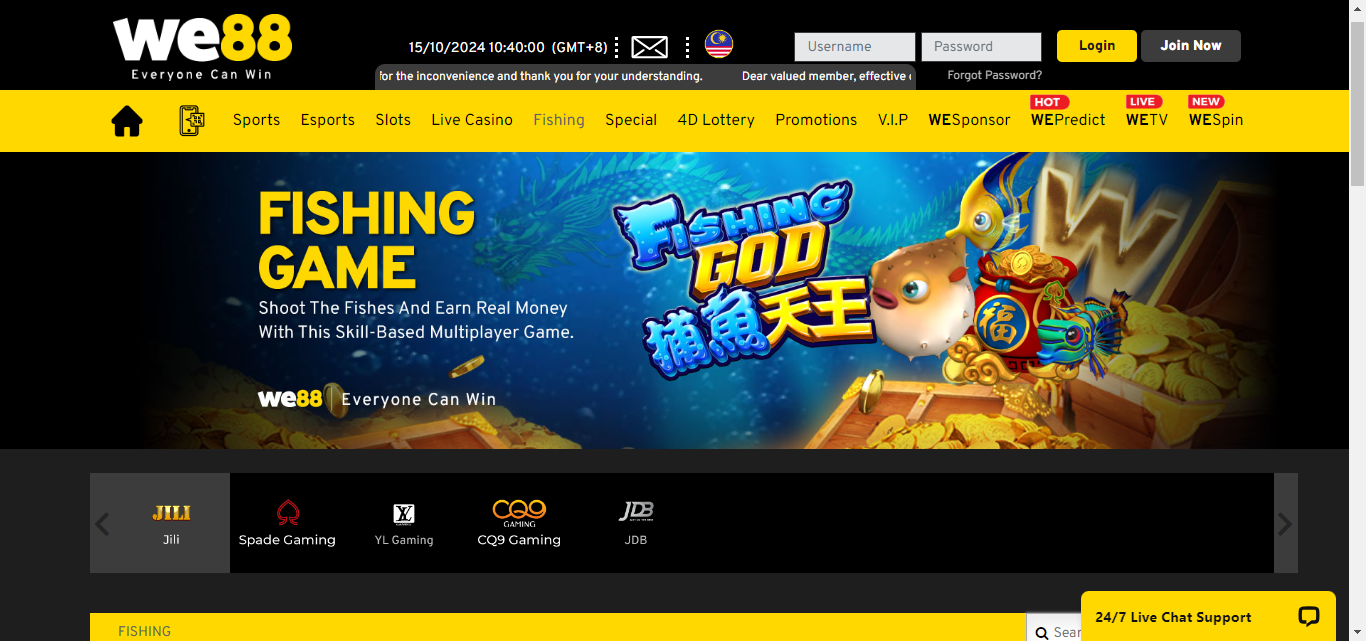 We88 Fishing Games
