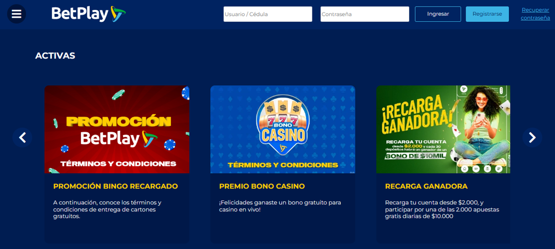 Premio bono casino